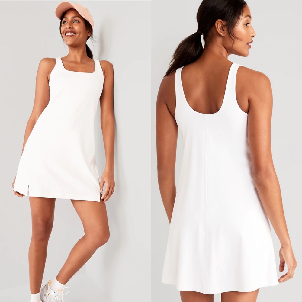 NWT old Navy PowerSoft Sleeveless Shelf-Bra Support Skort dress size L